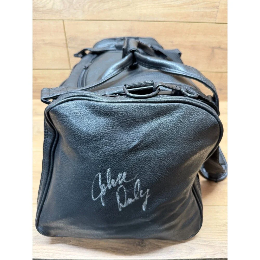 John Daly Autographed Signed Black Leather Callaway Golf Duffel Bag